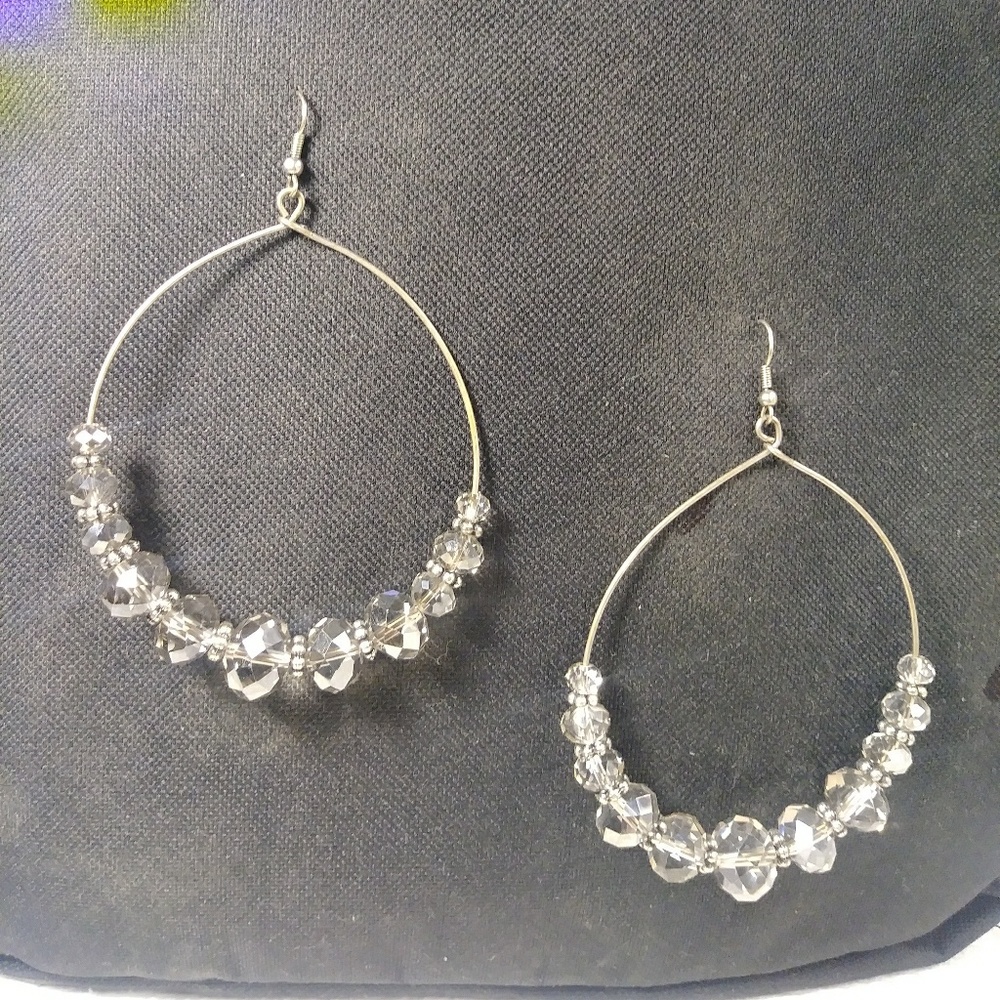 Crystal bead earrings